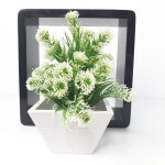 SL38 Green White Artificial Plant (FC)