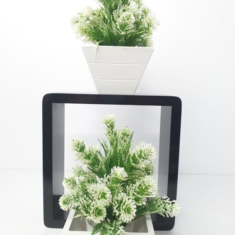 SL38 Green White Artificial Plant (FC)