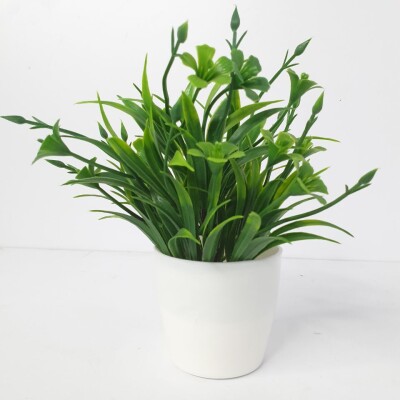 SL Small Green Flower Artificial Plant (FC)