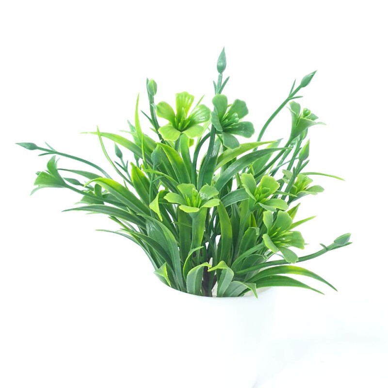SL Small Green Flower Artificial Plant (FC)