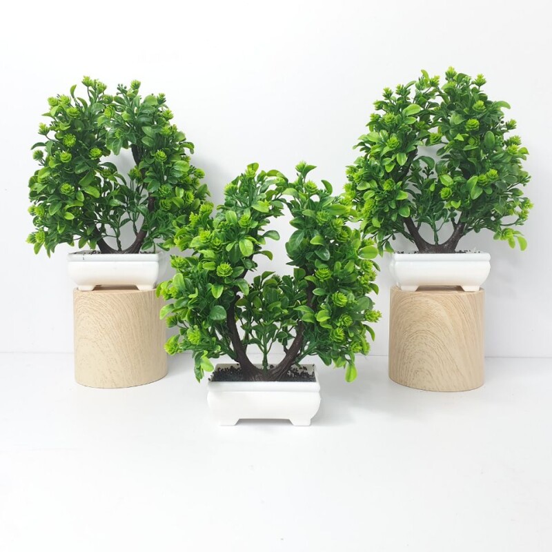 SL33 Green Rose Artificial Plant (FC)