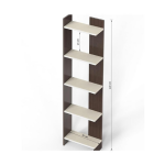 Corner Display 5-Tier Book Organizer