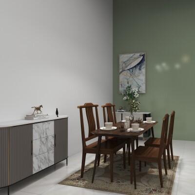 4 Seater Wooden Dining Set