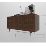 BH Engineered Chest Of Drawer In Mahagony