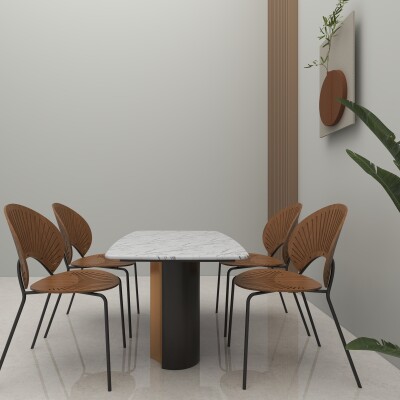 4 Seater Luxury Design Dining Set