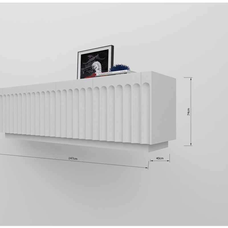 BH Engineered Premium White Side board