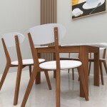 4 Seater Premium White Dining Table