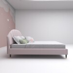 BH Engineered Wood & Fabric Kids Bed