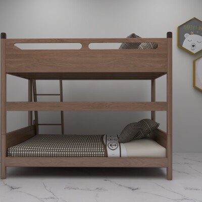 Children's Storage Wooden Bunk Bed