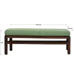 Contemporary Pastel Green Dining Bench