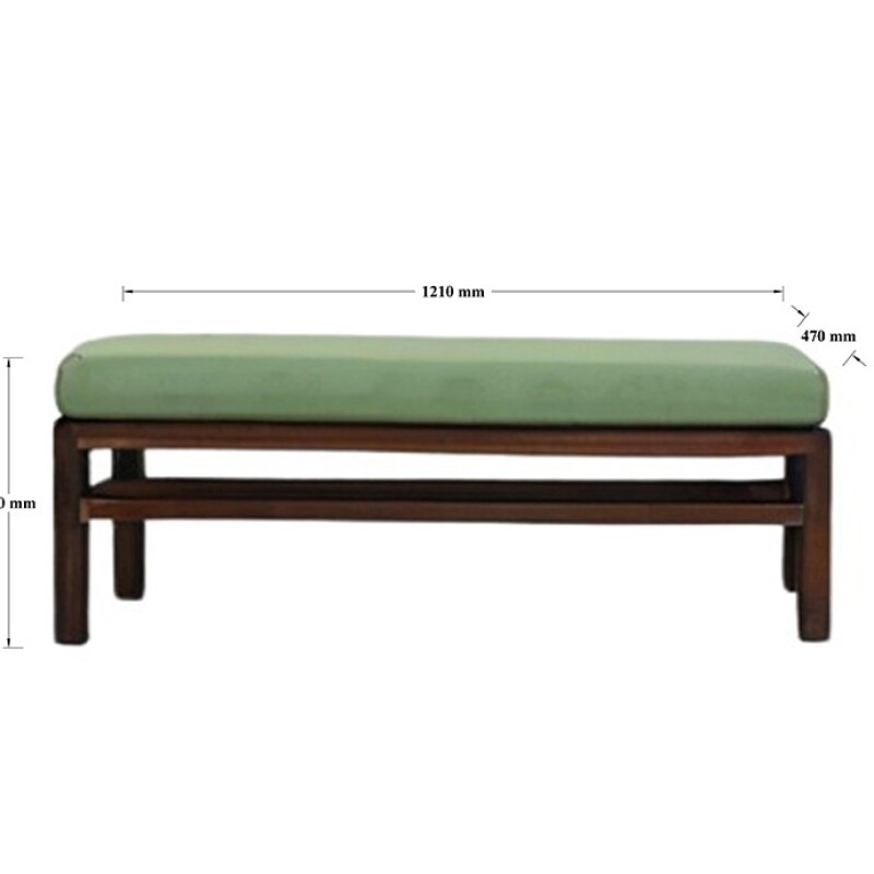 Contemporary Pastel Green Dining Bench