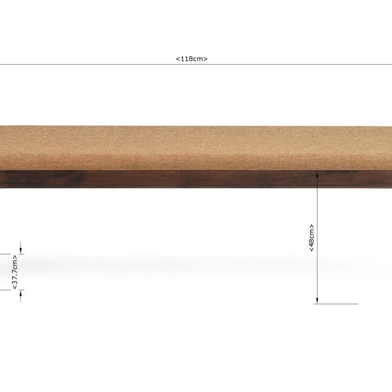BH 2 Seater Solid Wood Dining Bench