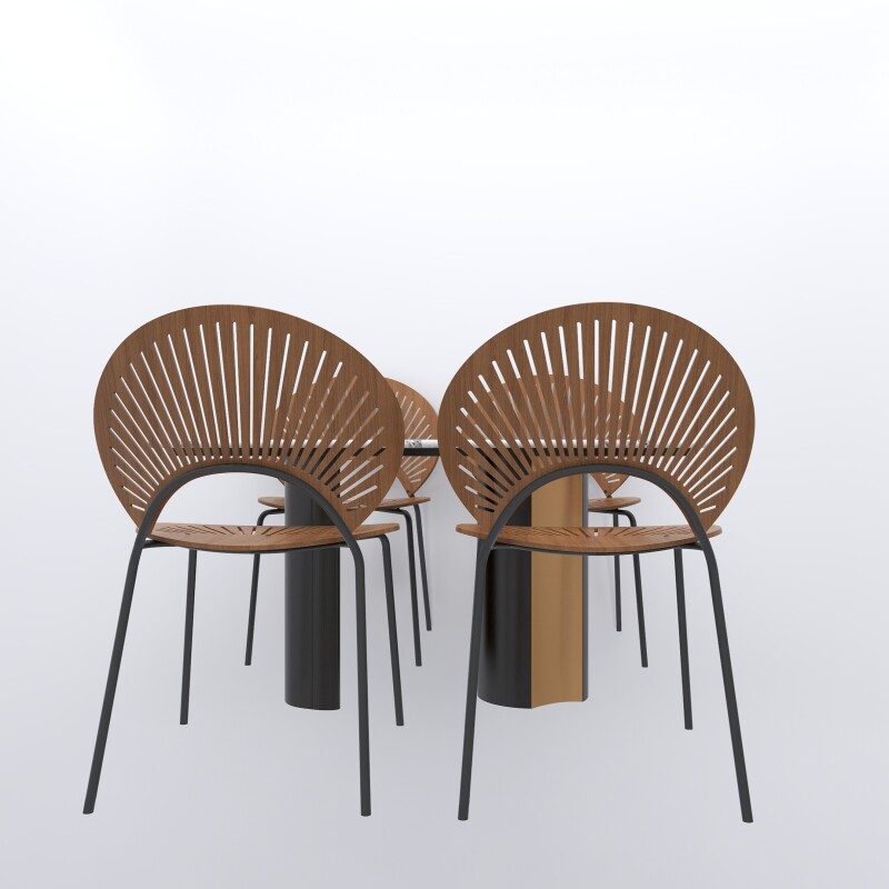 4 Seater Luxury Design Dining Set