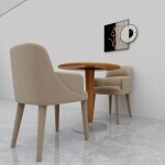BH Engineered 2 Seater Table In Oak Colour