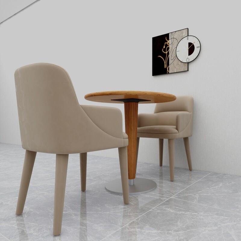 BH Engineered 2 Seater Table In Oak Colour