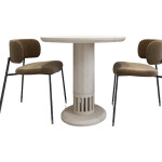 2 Seater Round Dining Set