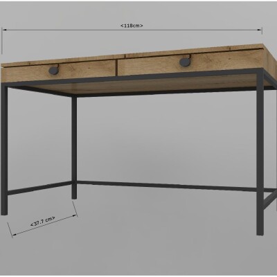 BH Engineered Wood & Metal Kids Table