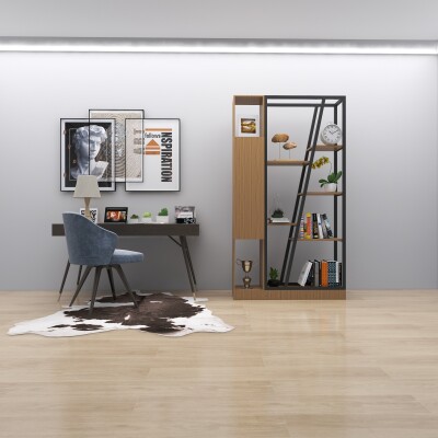 Luxe Edition Book Shelf In Light Brown Finish