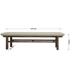Rustic 2 Seater Dining Bench
