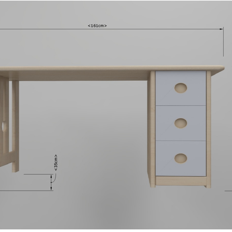 BH Engineered Kids Study Desk