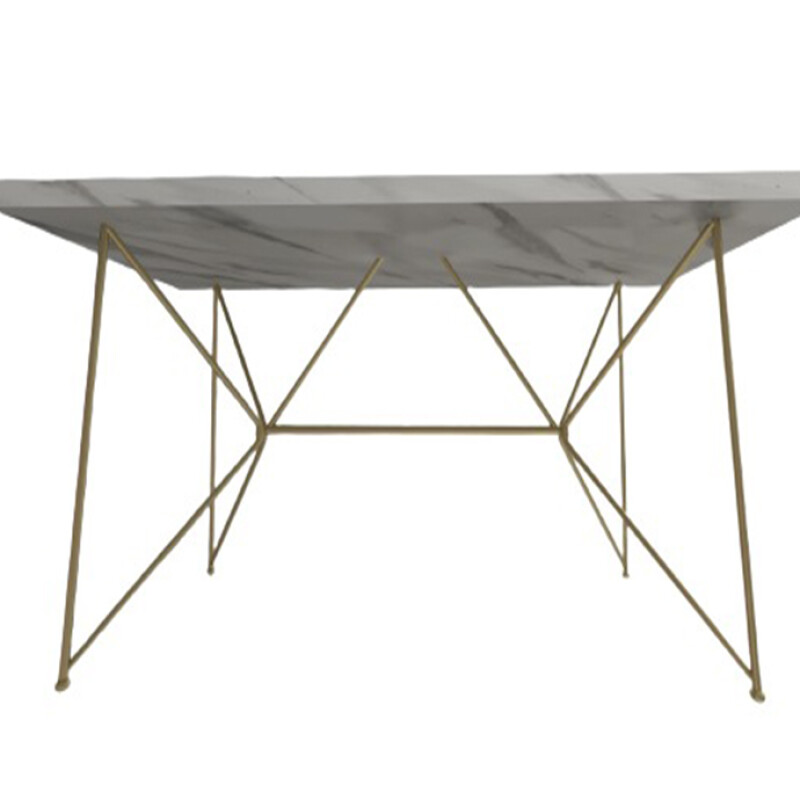 4 Seater White Rectangular Dining Set