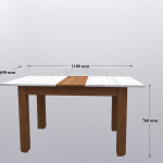 4 Seater Premium White Dining Table