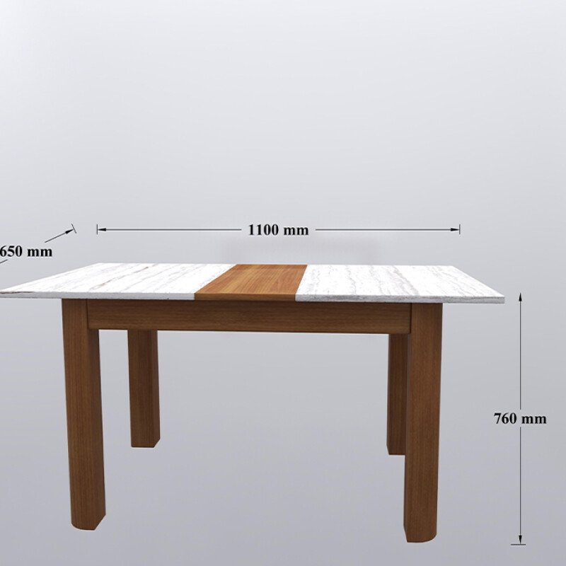 4 Seater Premium White Dining Table