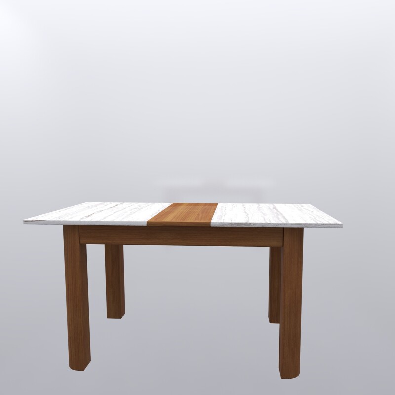 4 Seater Premium White Dining Table