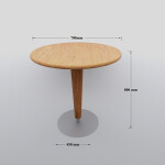 BH Engineered 2 Seater Table In Oak Colour