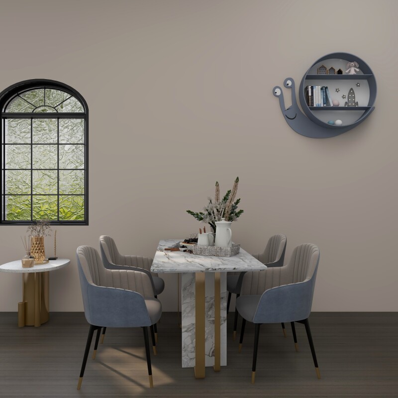 4 Seater Crescent Dining Set