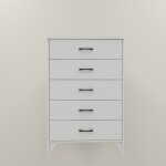 BH White Accent Wooden Cabinet