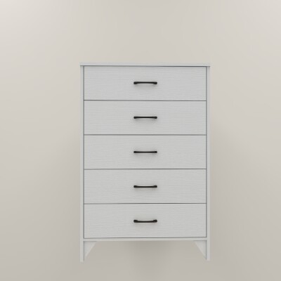 BH White Accent Wooden Cabinet