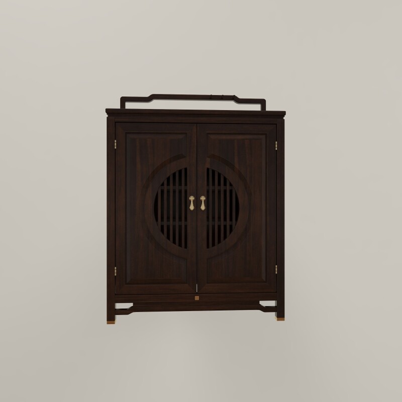 BH Engineered Shoe Rack In Rosewood Finish