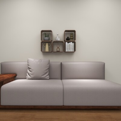 BH Engineered Square Wooden Book Shelf