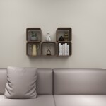 BH Engineered Square Wooden Book Shelf