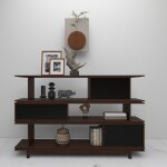 BH Walnut Brown Book Shelf