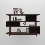 BH Walnut Brown Book Shelf