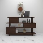 BH Walnut Brown Book Shelf