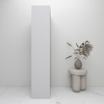 BH Engineered 2- Door White Book Shelf