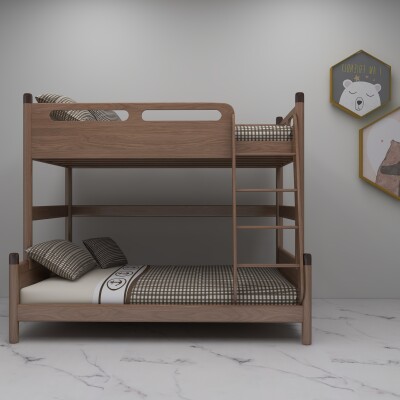 Children's Storage Wooden Bunk Bed