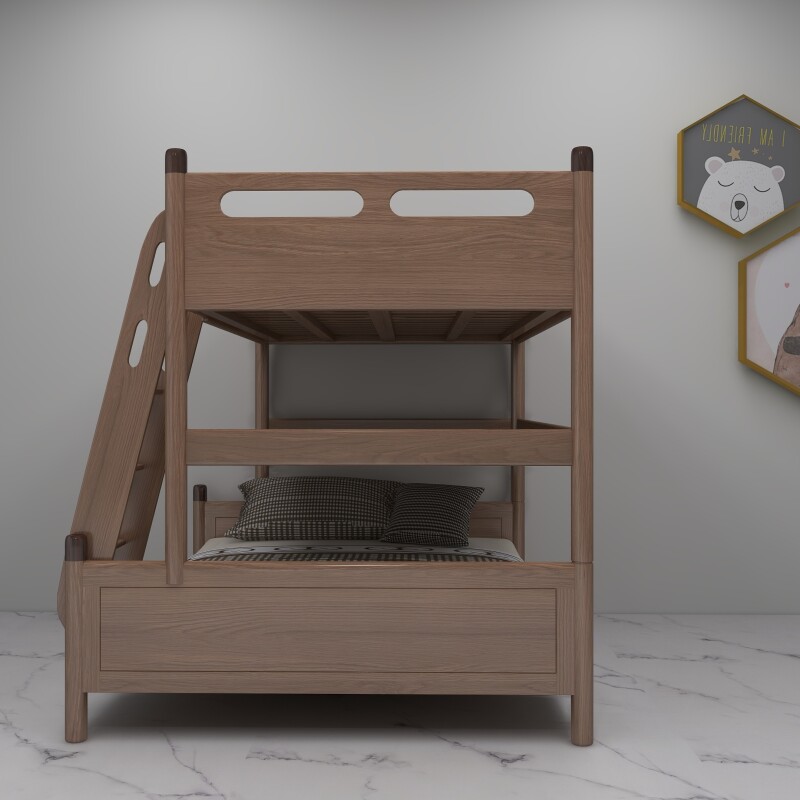 Children's Storage Wooden Bunk Bed