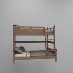 Children's Storage Wooden Bunk Bed
