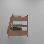 Children's Storage Wooden Bunk Bed