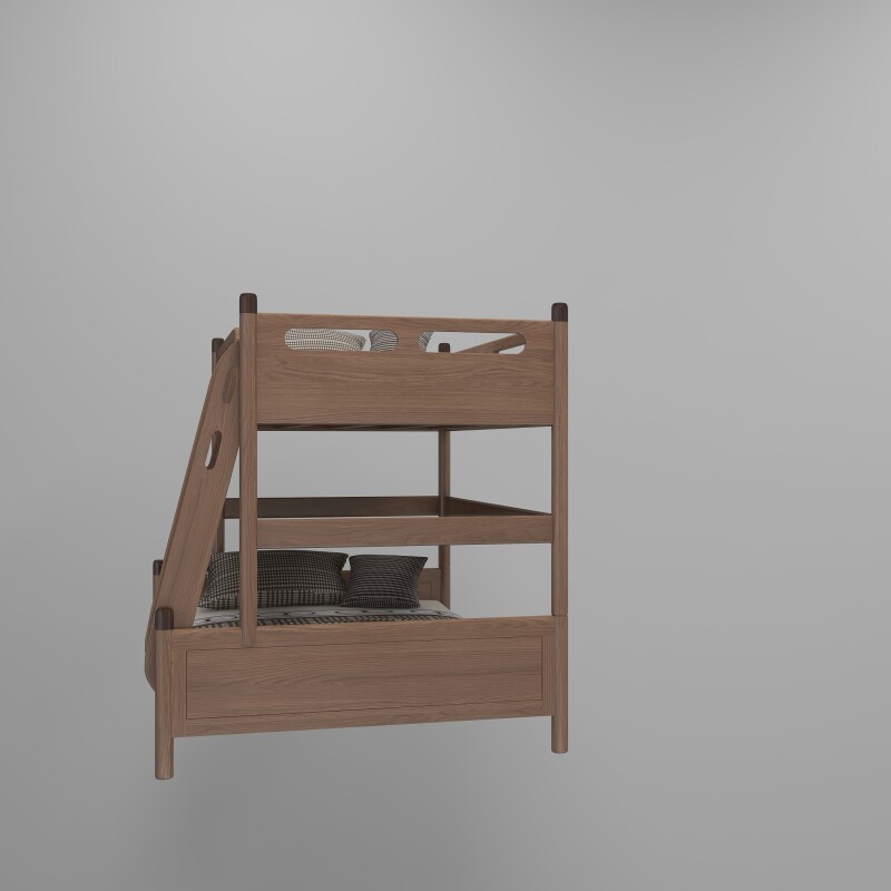 Children's Storage Wooden Bunk Bed