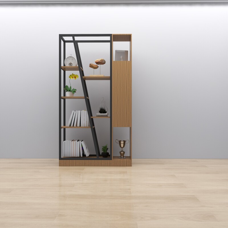 Luxe Edition Book Shelf In Light Brown Finish
