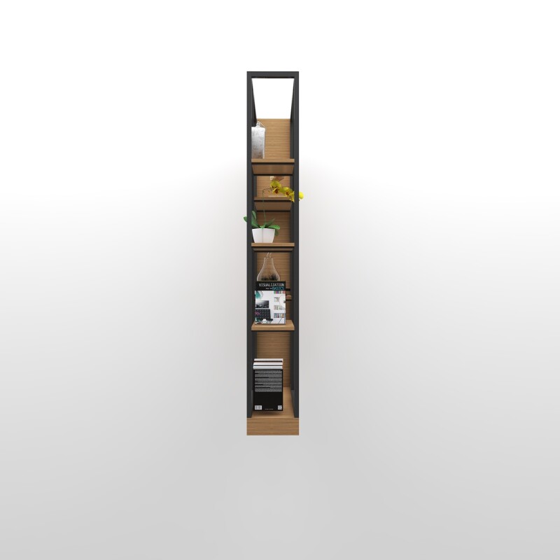 Luxe Edition Book Shelf In Light Brown Finish