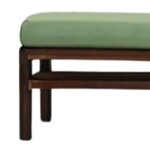 Contemporary Pastel Green Dining Bench