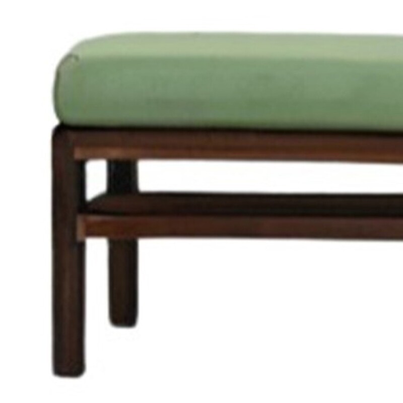 Contemporary Pastel Green Dining Bench