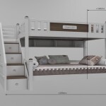 White Twin Sleeper Bunk Beds