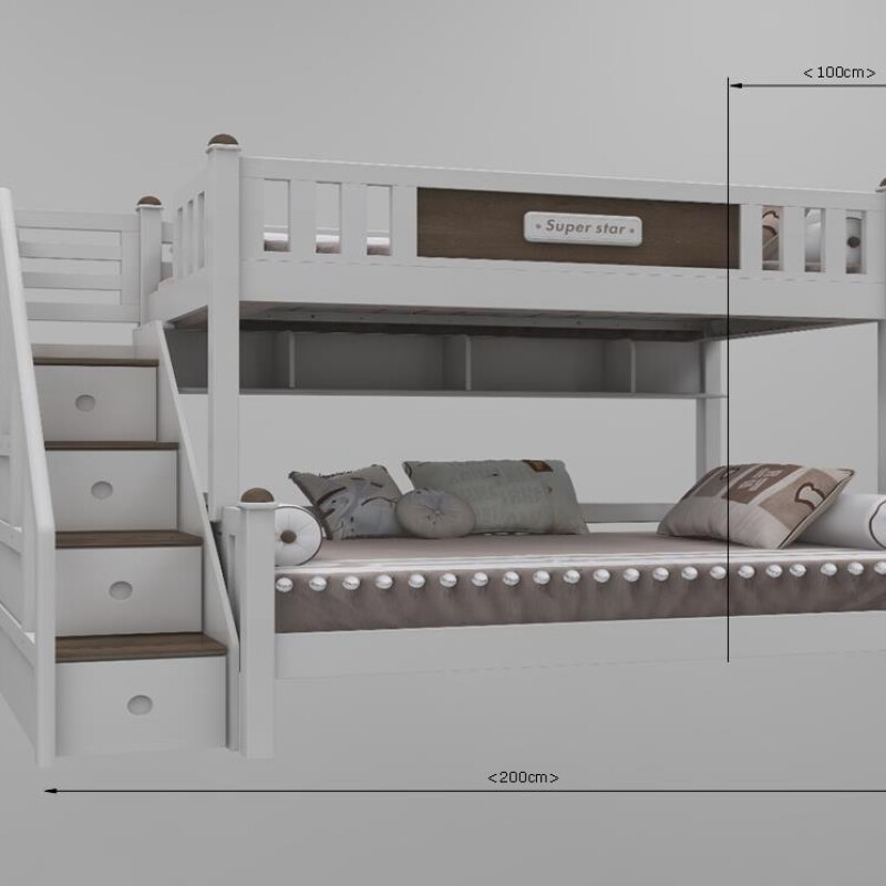 White Twin Sleeper Bunk Beds